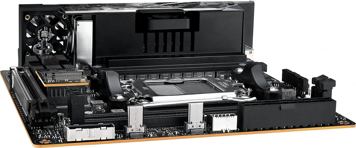 Материнская плата ASUS ROG STRIX X870-I GAMING WIFI, AM5, X870, 2*DDR5, 2*SATA, 2*M.2, 4*USB 3.2, 3*USB 2.0, 2*USB4, Type-C, 2*PCIx16, HDMI, mIATX; 90MB1IW0-M0EAY0