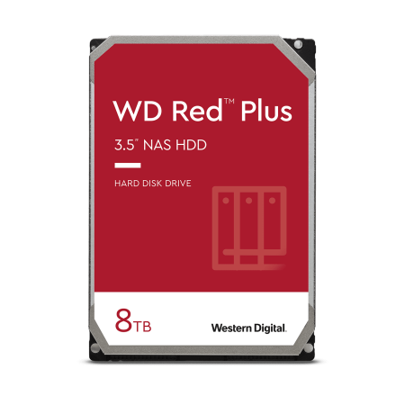 Жесткий диск WD SATA-III 8Tb WD80EFZZ Red Plus (5640rpm) 128Mb 3.5"