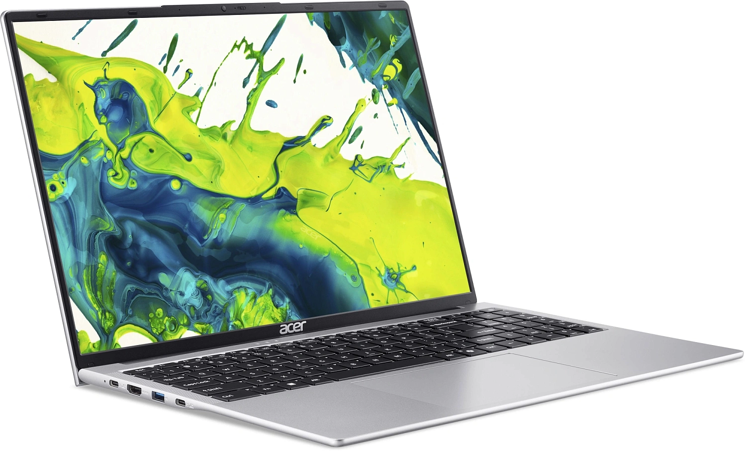 Ноутбук Acer Aspire Lite 16 AL16-54P-763P Intel Core i7-1355U/16Gb (soldered D5)/SSD512Gb/UMA/16"/IPS/WUXGA/1920x1200/60Hz/NoOS/RJ-45/Silver/1.6kg