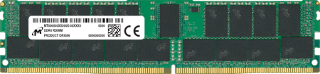 Оперативная память Micron DDR4 RDIMM 32GB 2Rx4 2933 MHz ECC Registered MTA36ASF4G72PZ-2G9  (Analog Crucial CT32G4RFD4293), 1 year (следы установки)