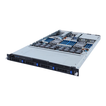 R182-340 1U, 2x LGA4189, 32x DIMM DDR4, 4x 3.5" SAS/SATA, 2x 1Gb/s (Intel I350-AM2), 2x PCIE Gen 4 x16, 1x OCP 3.0 x16, 1x OCP 2.0 x8, AST2600, 2x 1300W (600174)