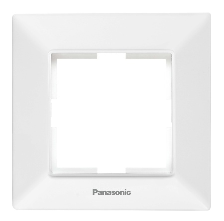 Рамка Panasonic Arkedia Slim WNTF08012WH-RU декоративная 1x пластик белый (упак.:1шт)