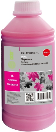 Чернила Cactus CS-I-PFI031M-1L PFI-031 пурпурный1000мл для Canon imagePROGRAF TA-20/30