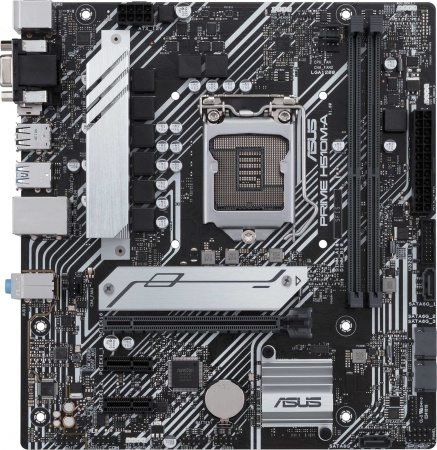 Материнская плата ASUS PRIME H510M-A, LGA1200, H510, 2*DDR4, D-Sub + DP + HDMI, SATA3, Audio, Gb LAN, USB 3.2*4, USB 2.0*6, COM*1 header (w/o cable), mATX ; 90MB17C0-M0EAY0