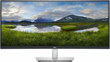 Монитор Dell 34.14" UltraSharp p3421wm серебристый/черный IPS LED 8ms 21:9 HDMI матовая HAS Piv 300cd 178гр/178гр 3440x1440 60Hz DP WQ USB 6.7кг