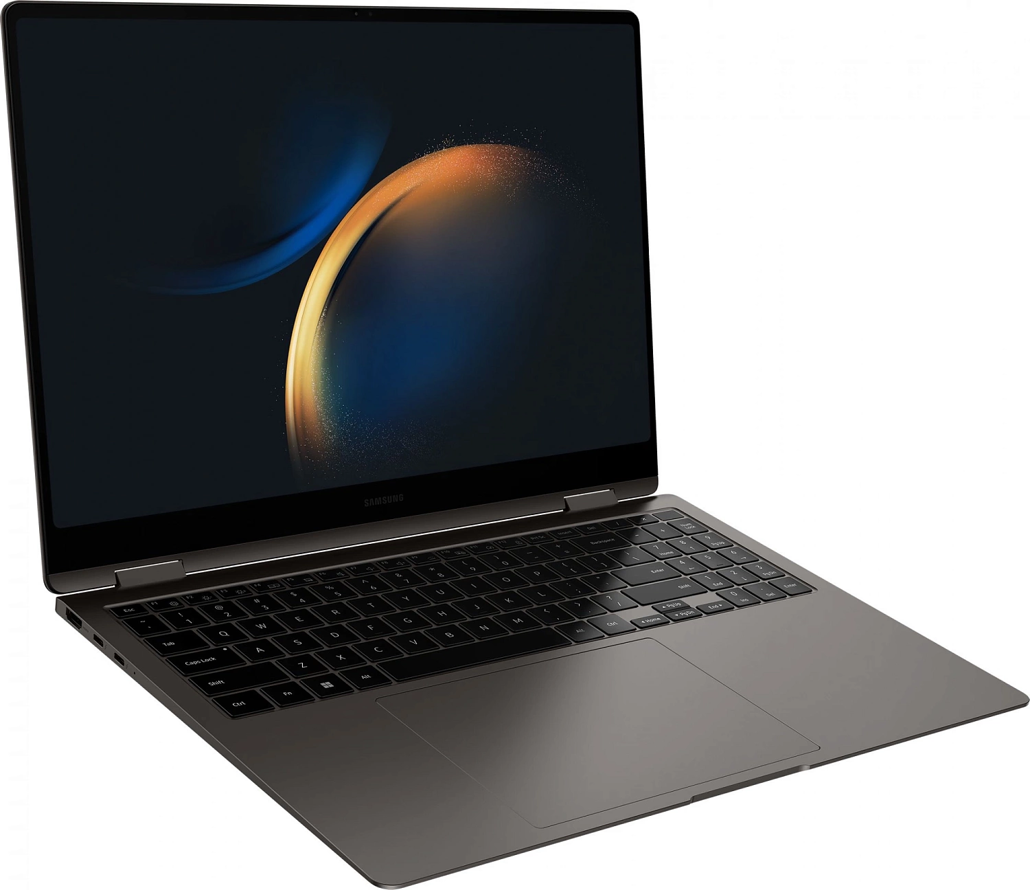 Ноутбук Samsung Galaxy Book 3 Pro 360 NP960 Core i7 1360P 16Gb SSD1Tb Intel Iris Xe graphics 16" AMOLED Touch FHD (1920x1080) Windows 11 Home English 64 dk.grey WiFi BT Cam 4405mAh (NP960QFG-KA1US)