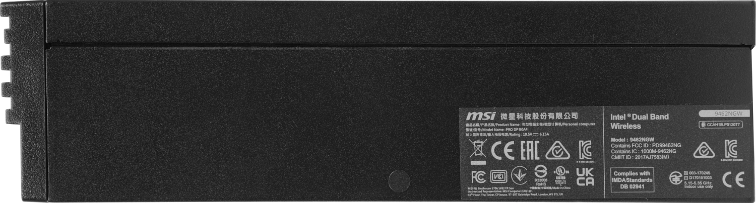 Неттоп MSI Pro DP21 12M-439XRU i3 12100 (3.3) 8Gb SSD512Gb UHDG 730 noOS GbitEth WiFi BT 120W черный (9S6-B0A421-826)