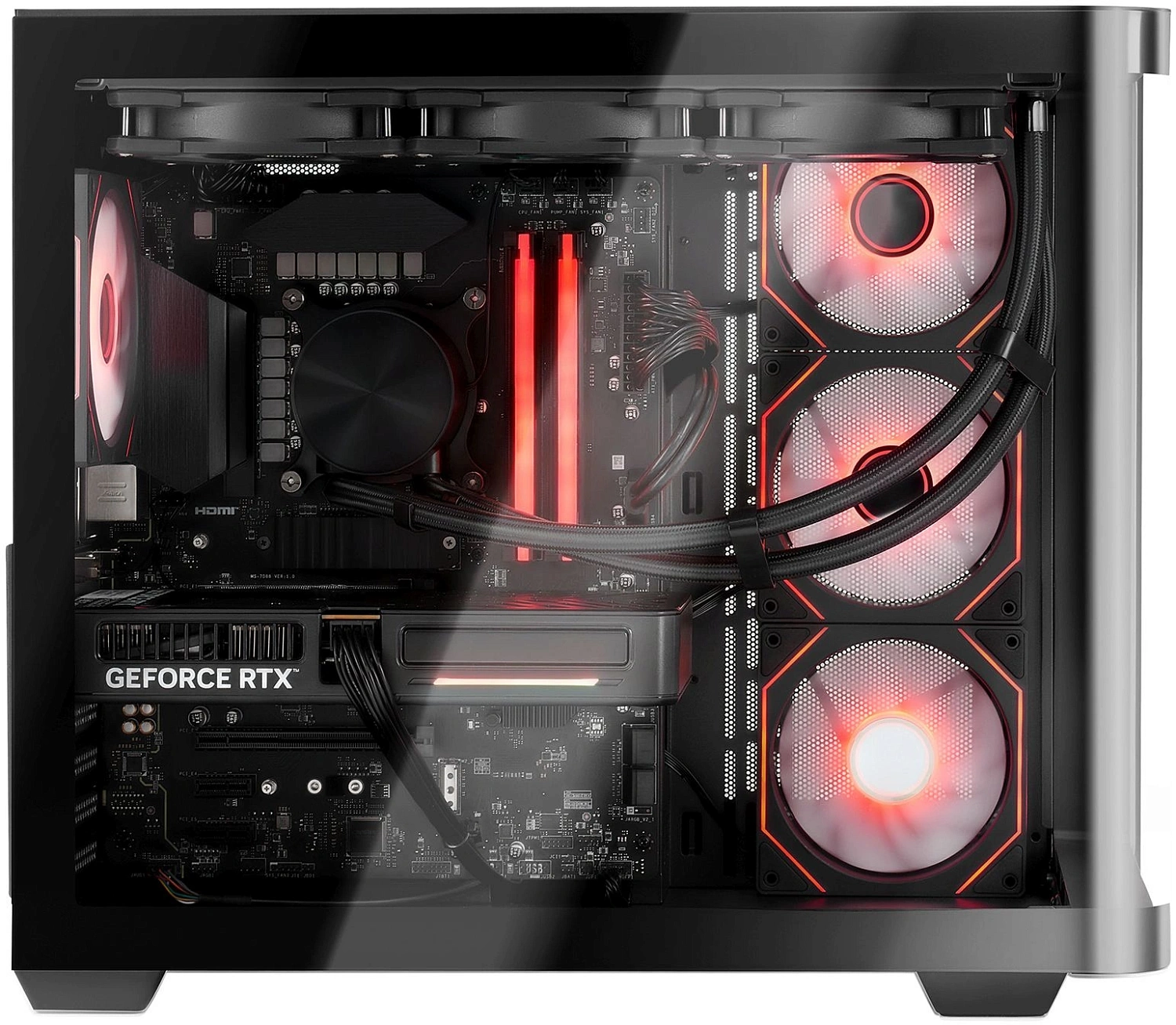 ПК Bloody BD-PC CZ79V3 MT i7 14700KF (3.5) 64Gb SSD1Tb RTX5080 16Gb Windows 11 Home 64 2.5xGbitEth WiFi BT 850W черный (RUS) (2170116)