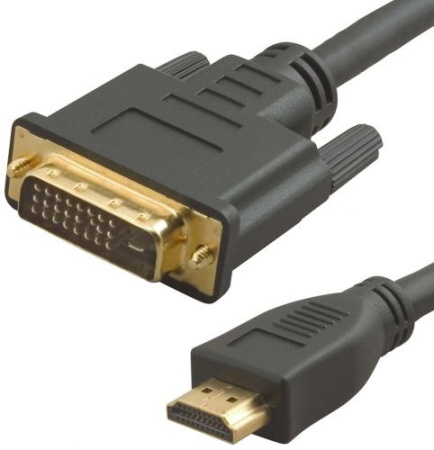 Кабель аудио-видео Lazco WH-141 HDMI (m)/DVI-D(m) 15м. позолоч.конт. черный (WH-141(15M))