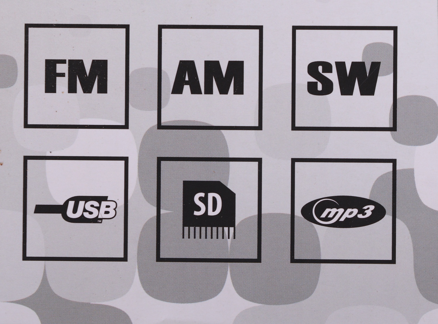 Радиоприемник портативный Supra ST-17U черный USB SD