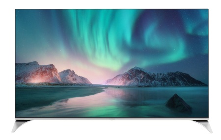 Телевизор QLED Hyundai 50" H-LED50QBU7500 Android TV Frameless черный 4K Ultra HD 60Hz DVB-T DVB-T2 DVB-C DVB-S DVB-S2 USB WiFi Smart TV