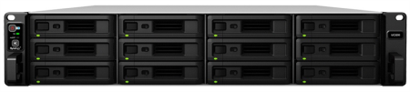 Система хранения данных Synology Rack 2U ISCSI Unified DualCont Array (QC2,4GhzCPU/8Gbupto64/2x1GbE+1x10GbE(+1xExpSlot) per controller)(upto12 2,5"/3,5"SASupto36with 2xRXD1219SAS),RAIDBasic,JBOD,0,1,5,10,F1/2xRPS/norail/1YW