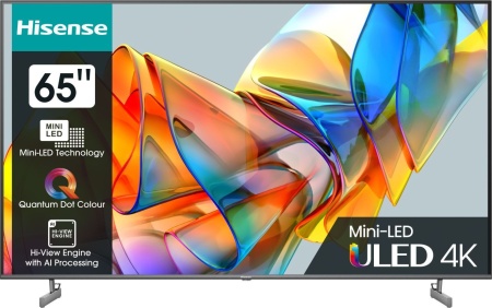 Телевизор LED Hisense 65" 65U6KQ темно-серый 4K Ultra HD 60Hz DVB-T DVB-T2 DVB-C DVB-S DVB-S2 USB WiFi Smart TV