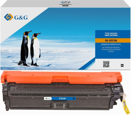 Картридж лазерный G&G GG-CE270A черный (13000стр.) для HP LJ Ent CP5525