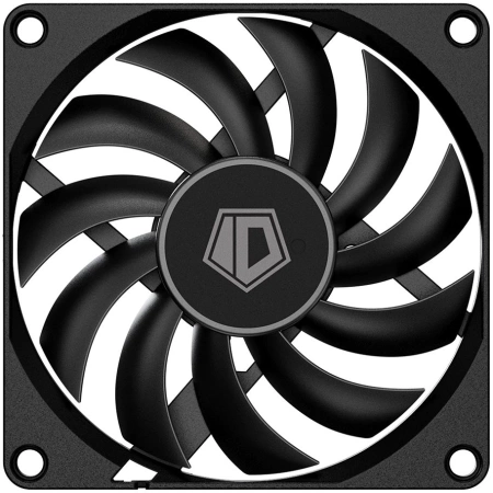 Вентилятор для корпуса ID-COOLING NO-8010-PWM 80x80x10мм (120шт./кор, PWM, 4pin, черный, 800-3000об/мин) BOX