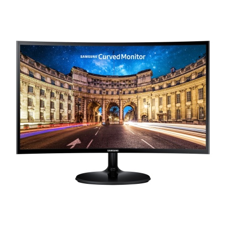 27" SAMSUNG C27F390FHE Black (VA, 1920x1080, D-sub+HDMI, 4 ms, 178°/178°, 250 cd/m, 3000:1, Curved внешн. БП, VESA) (нет евровилки, опция)