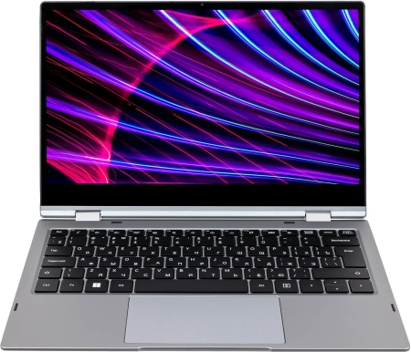 Ноутбук Hiper Slim H1306O582DM Core i5 1235U 8Gb SSD256Gb Intel Iris Xe graphics 13.3" IPS Touch FHD (1920x1080) Free DOS grey WiFi BT Cam