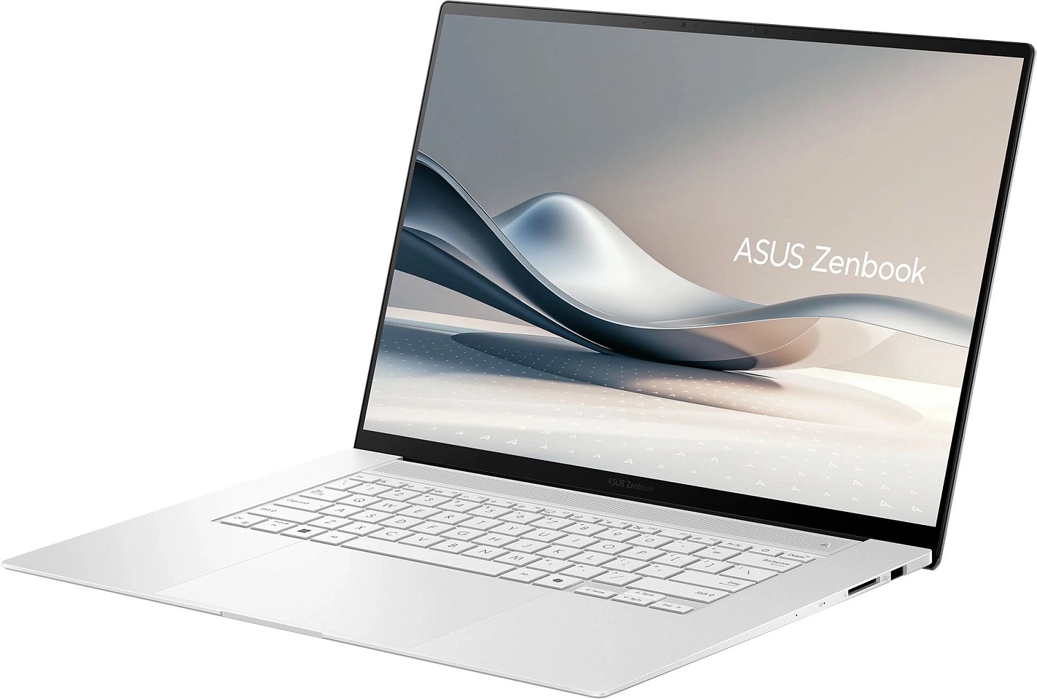 Ноутбук ASUS Zenbook S 16 OLED UM5606WA-RK226W AMD RYZEN AI 9 365(10C)  LPDDR5X 24GB 1TB PCIE G4 SSD   16" OLED WQXGA+ BEND GLARE GG,400NITS(HDR),DCI-P3:100% 120Hz WIN11 HOME  Scandinavian White