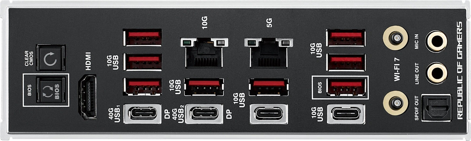 Материнская плата ASUS ROG CROSSHAIR X870E EXTREME, AM5, X870E, 4*DDR5, 4*SATA, 5*M.2,  10*USB 3.2, 2*Type-C, 2*USB4, 6*PCIx16, HDMI, E-ATX; 90MB1LB0-M0EAY0