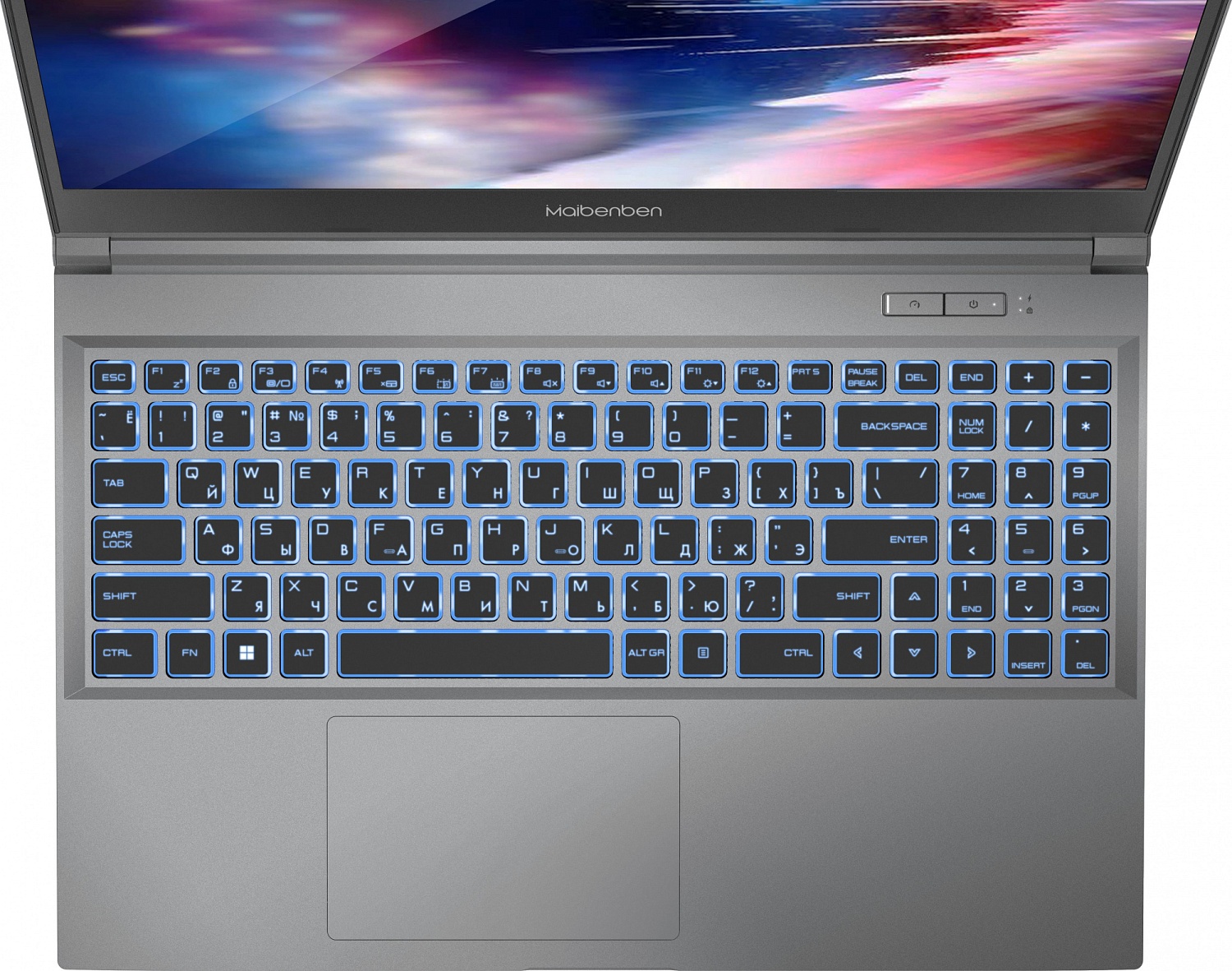 Ноутбук Maibenben X527 Core i7 12650H 16Gb SSD512Gb NVIDIA GeForce RTX4060 8Gb 15.6" IPS FHD (1920x1080) Windows 11 Home grey WiFi BT Cam 4100mAh (X527FSFNHGRE0)