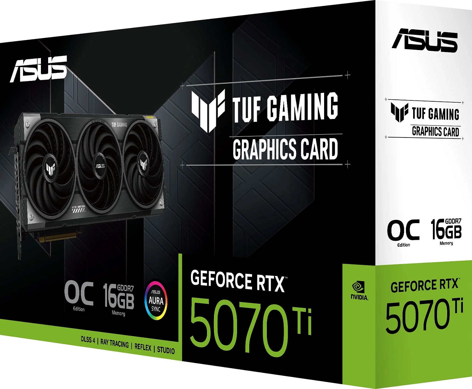 Видеокарта ASUS TUF-RTX5070TI-O16G-GAMING//RTX5070TI,HDMI*2,DP*3,16G,D7; 90YV0MD0-M0NA00