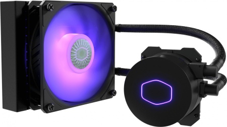 Система водяного охлаждения Cooler Master ML120L V2 RGB Soc-AM4/1151/1200/2066 4-pin 8-27dB Al 180W 1238gr LED Ret