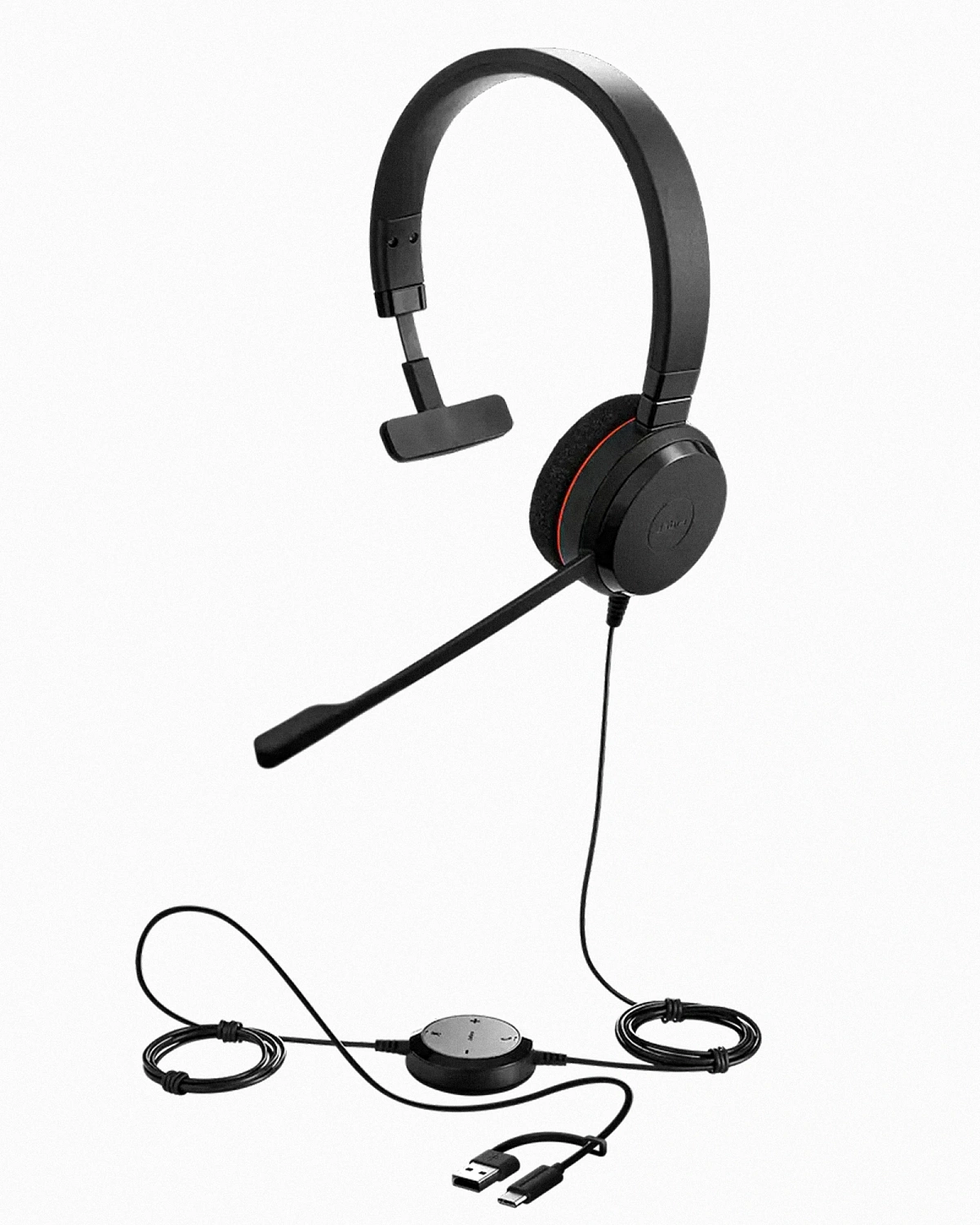 Наушники с микрофоном Jabra Evolve 20 черный накладные USB оголовье (4993-823-169)