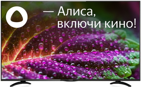 Телевизор LED Yuno 43" ULX-43UTCS3234 Яндекс.ТВ черный 4K Ultra HD 50Hz DVB-T2 DVB-C DVB-S2 USB WiFi Smart TV (RUS)