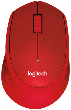 Мышь Logitech Wireless Mouse M330 SILENT PLUS, Red, [910-004911]