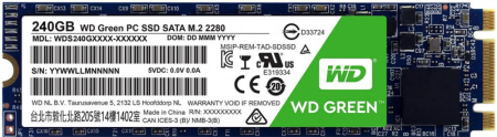 Твердотельный накопитель Western Digital SSD Green 240Gb SATA-III M.2 2280 3D NAND WDS240G2G0B, 1 year