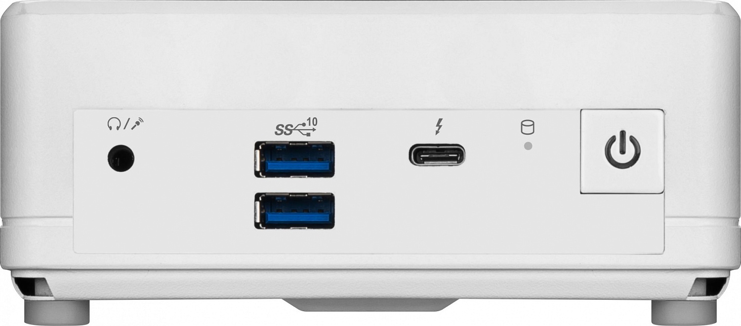 Неттоп MSI Cubi 5 12M-045XRU i5 1235U (1.3) 8Gb SSD512Gb Iris Xe noOS 2xGbitEth WiFi BT 65W белый (9S6-B0A812-045)