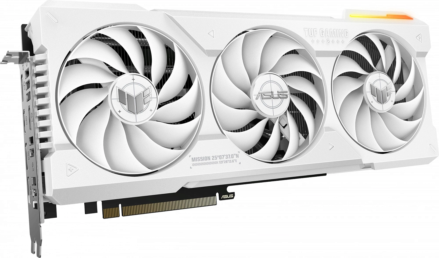 Видеокарта Asus PCI-E 4.0 TUF-RTX4070TIS-O16G-WHITE-GAMING NVIDIA GeForce RTX 4070TI Super 16Gb 192bit GDDR6X 2730/21000 HDMIx2 DPx3 HDCP Ret