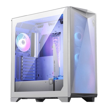 Корпус MSI MPG GUNGNIR 300R AIRFLOW White, Midi Tower, EATX ,2xUSB 3.2 Gen 1, 1xUSB 3.2 Gen2 Type-C,
4x120mm PWM ARGB Fan, ARGB+PWM Control Board, Tempered Glass Window