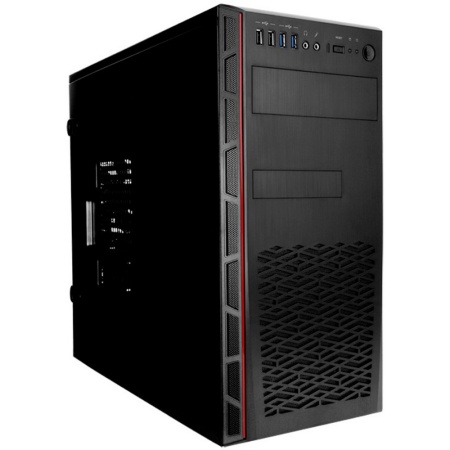 EA065BL w/o psu, Mid Tower, Black, Ext:5.25"x2; 3.5 x1