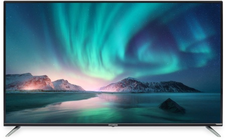 Телевизор LED Hyundai 55" H-LED55BU7008 Android TV черный 4K Ultra HD 60Hz DVB-T2 DVB-C DVB-S2 USB WiFi Smart TV