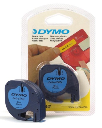 Картридж ленточный Dymo LT S0721650 черный/голубой для Dymo