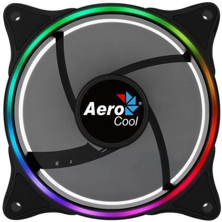 Вентилятор Aerocool Eclipse 12 ARGB 120x120x25mm черный 3-pin 4-pin (Molex)22dB Ret