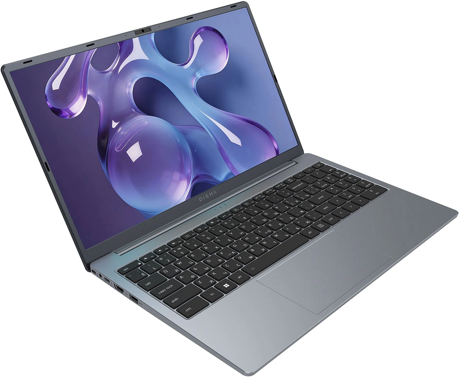 Ноутбук Digma Nova Ryzen 5 3500U 16Gb SSD512Gb AMD Radeon Vega 8 15.6" IPS FHD (1920x1080) Windows 11 Pro grey WiFi BT Cam 6000mAh (DN15R5-ADXW13)