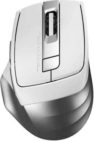 Мышь A4Tech Fstyler FB35 белый/серый оптическая (2000dpi) беспроводная BT/Radio USB для ноутбука (6but)