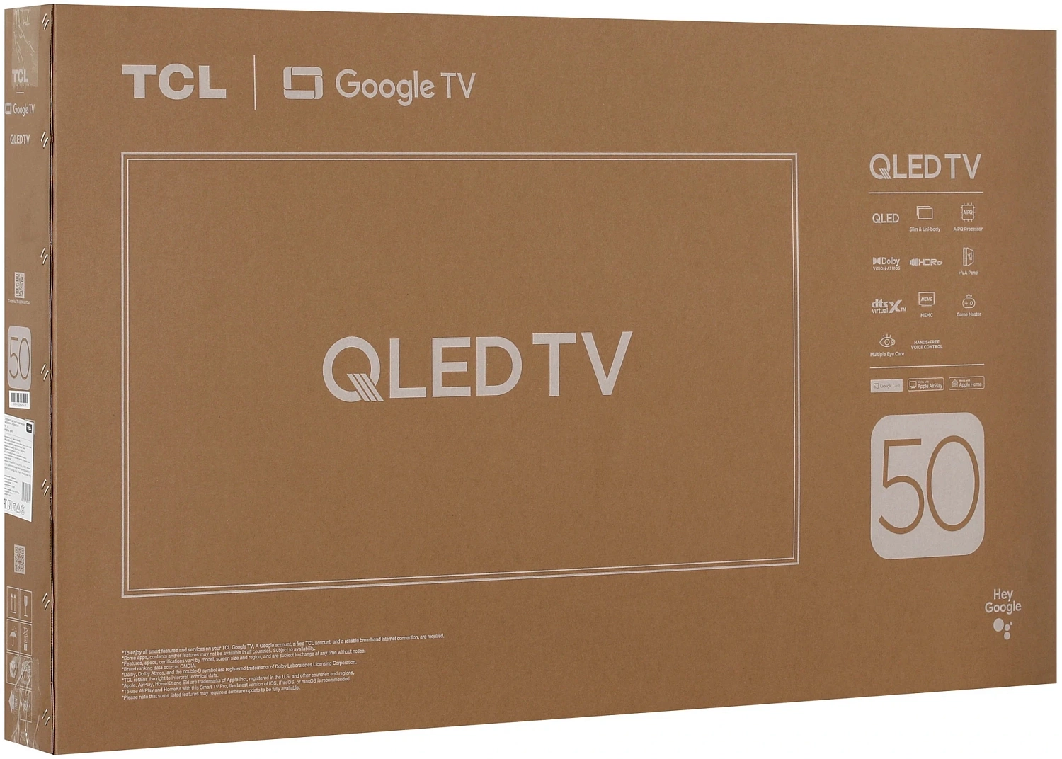 Телевизор LED TCL 50" 50P7K черный 4K Ultra HD 60Hz DVB-T DVB-T2 DVB-C DVB-S DVB-S2 USB WiFi Smart TV (RUS)