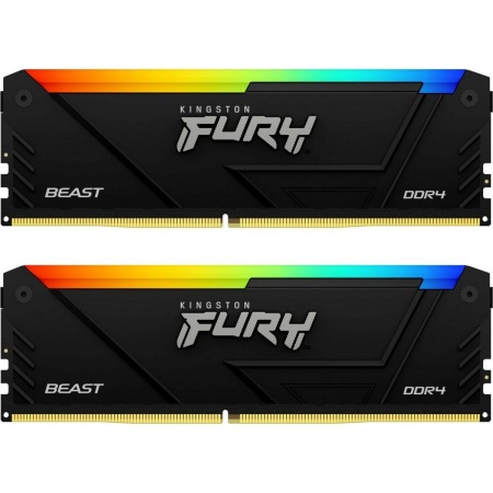 Комплект модулей памяти 64GB DDR4 2666MHz DIMM FURY Beast Black RGB PnP