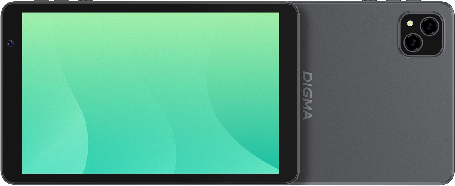 Планшет Digma G8 SC9863A (1.6) 8C RAM3Gb ROM32Gb 8" IPS 1280x800 4G Android 15 Go темно-серый 5Mpix 2Mpix BT WiFi microSD 128Gb 4000mAh 191hrs