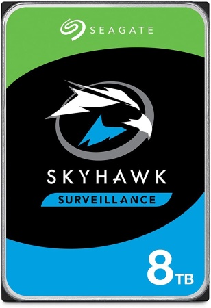 Жесткий диск Seagate SATA-III 8Tb ST8000VX004 Surveillance Skyhawk (7200rpm) 256Mb 3.5"