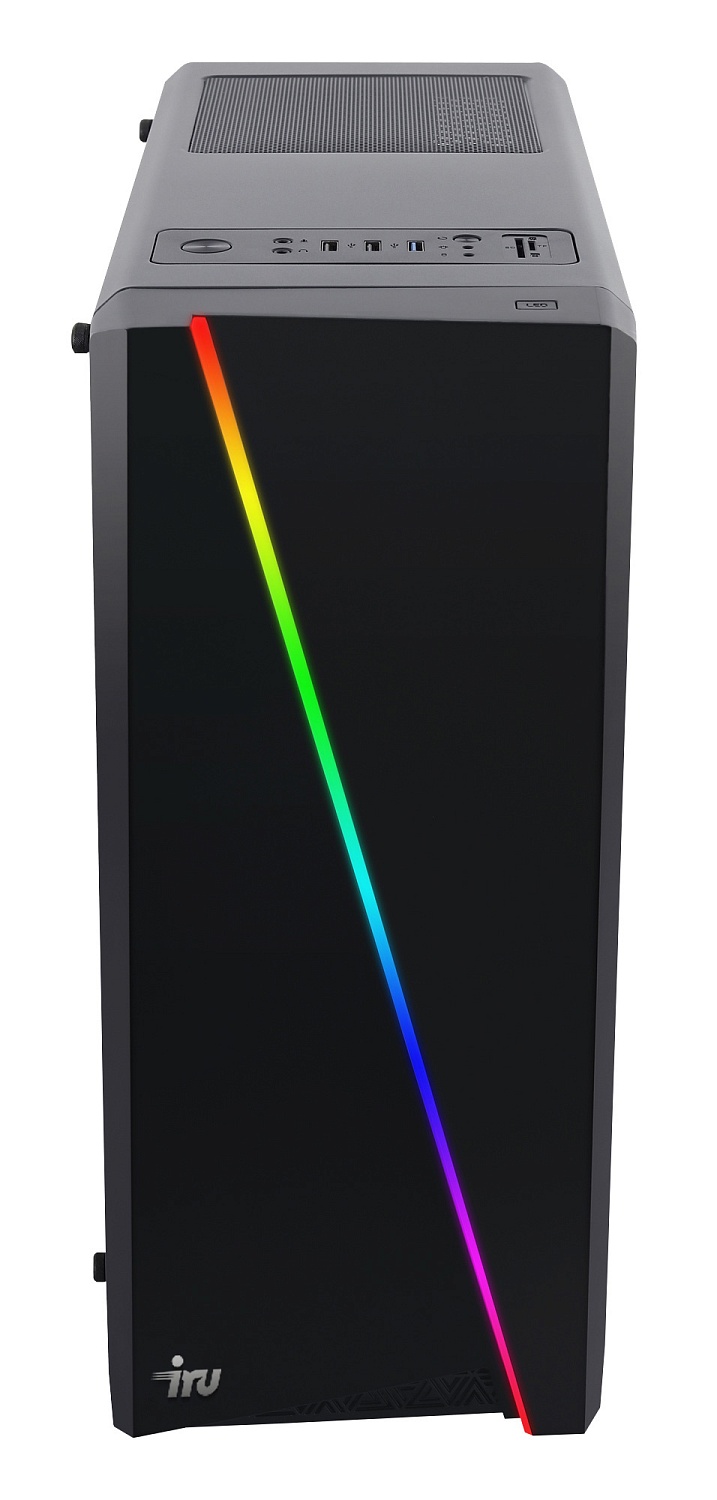 ПК IRU Game 520B4GE MT Ryzen 5 3600 (3.6) 16Gb 1Tb 7.2k SSD240Gb GTX1660 Super 6Gb Free DOS GbitEth 500W черный (1770895)