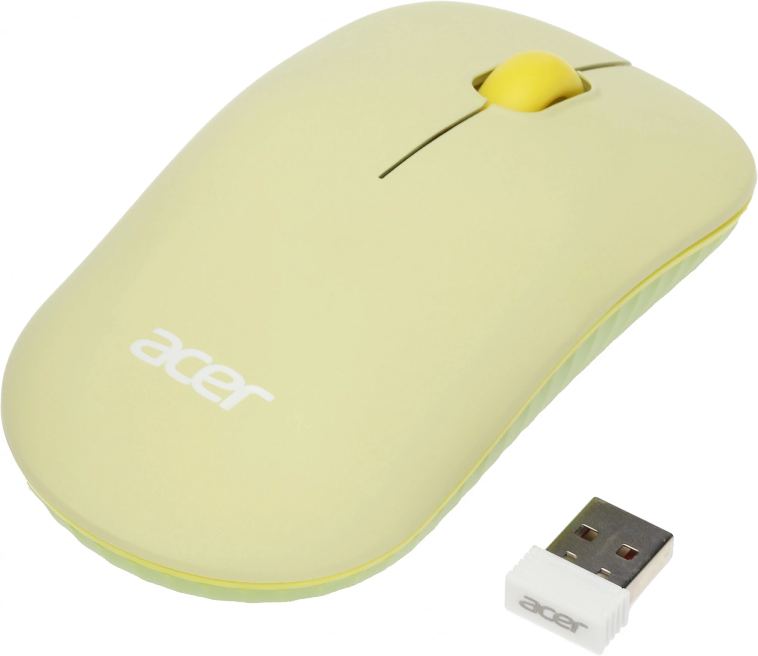 Мышь Acer OMR205 зеленый/желтый оптическая (1200dpi) беспроводная USB (2but) Мышь Acer OMR205 зеленый/желтый оптическая (1200dpi) беспроводная USB (2but)