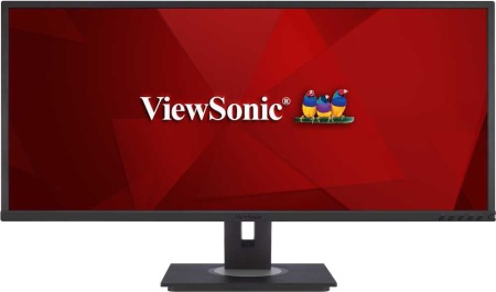 Монитор ViewSonic 34" VG3448 черный VA LED 5ms 21:9 HDMI M/M полуматовая HAS Piv 3000:1 300cd 178гр/178гр 3440x1440 60Hz DP USB 8.6кг