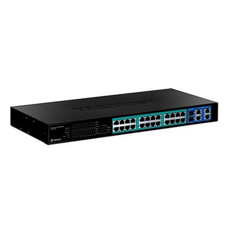 24-Port 10/100Mbps Web Smart PoE Switch with 4 Gigabit Ports and 2 Mini-GBIC Slots RTL {5}