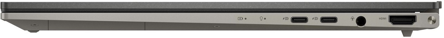 Ноутбук Asus Zenbook 15 OLED UM3504DA-MA399 Ryzen 7 7735U 16Gb SSD1Tb AMD Radeon 15.6" OLED 2.8K (2880x1620) noOS grey WiFi BT Cam Bag (90NB1163-M00J30)