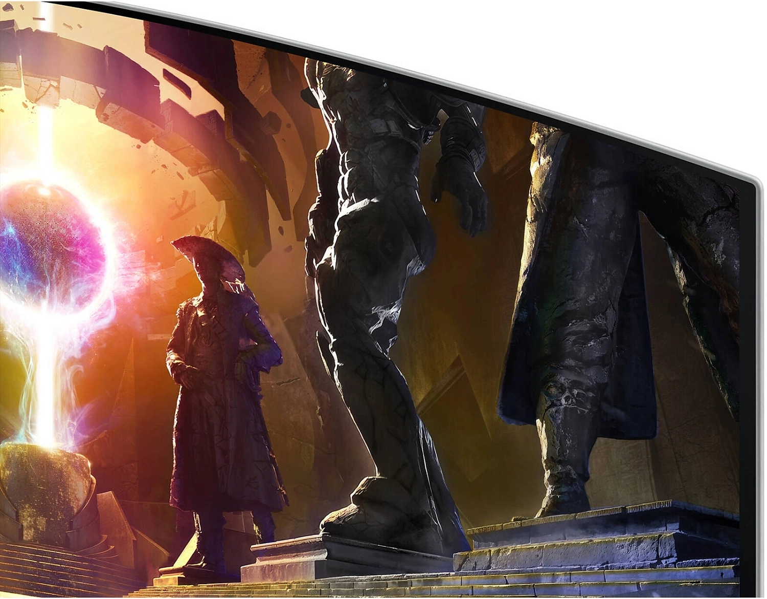 Монитор Samsung 34" S34DG852SMXUE серебристый OLED LED 21:9 M/M полуматовая HAS 250cd 178гр/178гр 3440x1440 175Hz DP Ultra WQHD USB 7.5кг