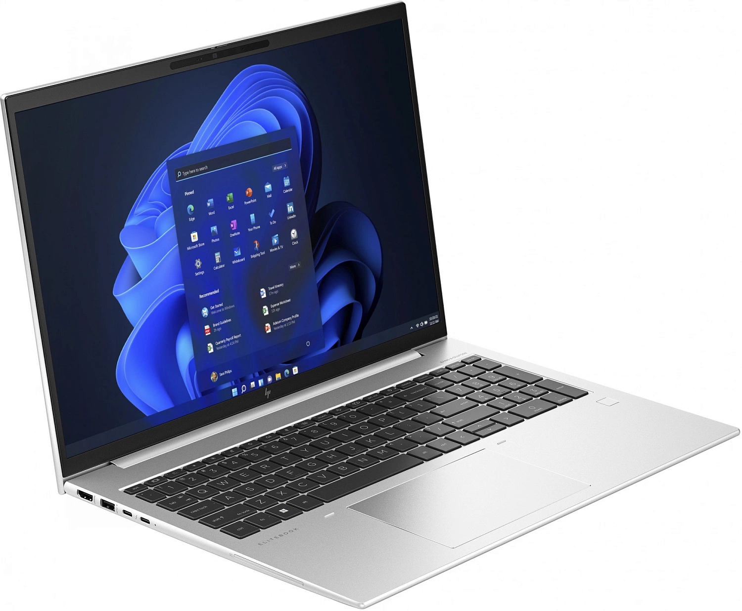 Ноутбук HP EliteBook 860 G10 Core i7 1355U 32Gb SSD1Tb Intel Iris Xe graphics 16" OLED 2.8K Windows 11 Professional 64 silver WiFi BT Cam (819F6EAR)